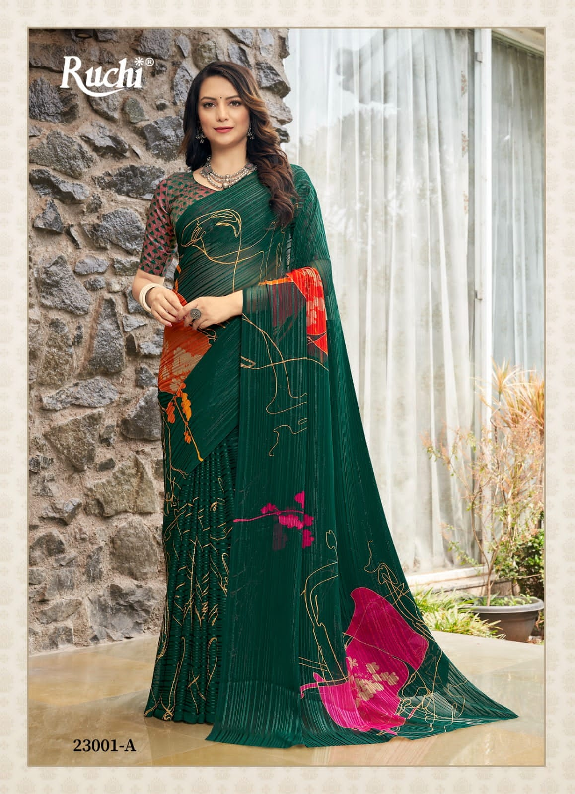 Cindrella By At Fancy Georgette Saree Collection AT Wholesale Sarees Catalog