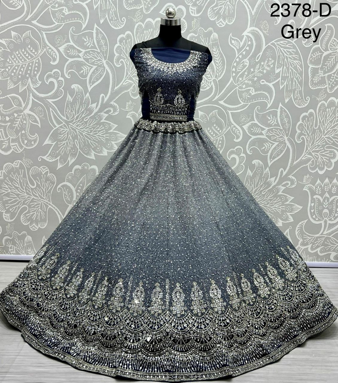 Glossy Fancy Fabric Cut Dana Designer Lehenga Choli