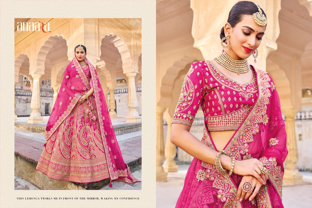 Pink Embroidery Work Net Designer Lehenga Saree -