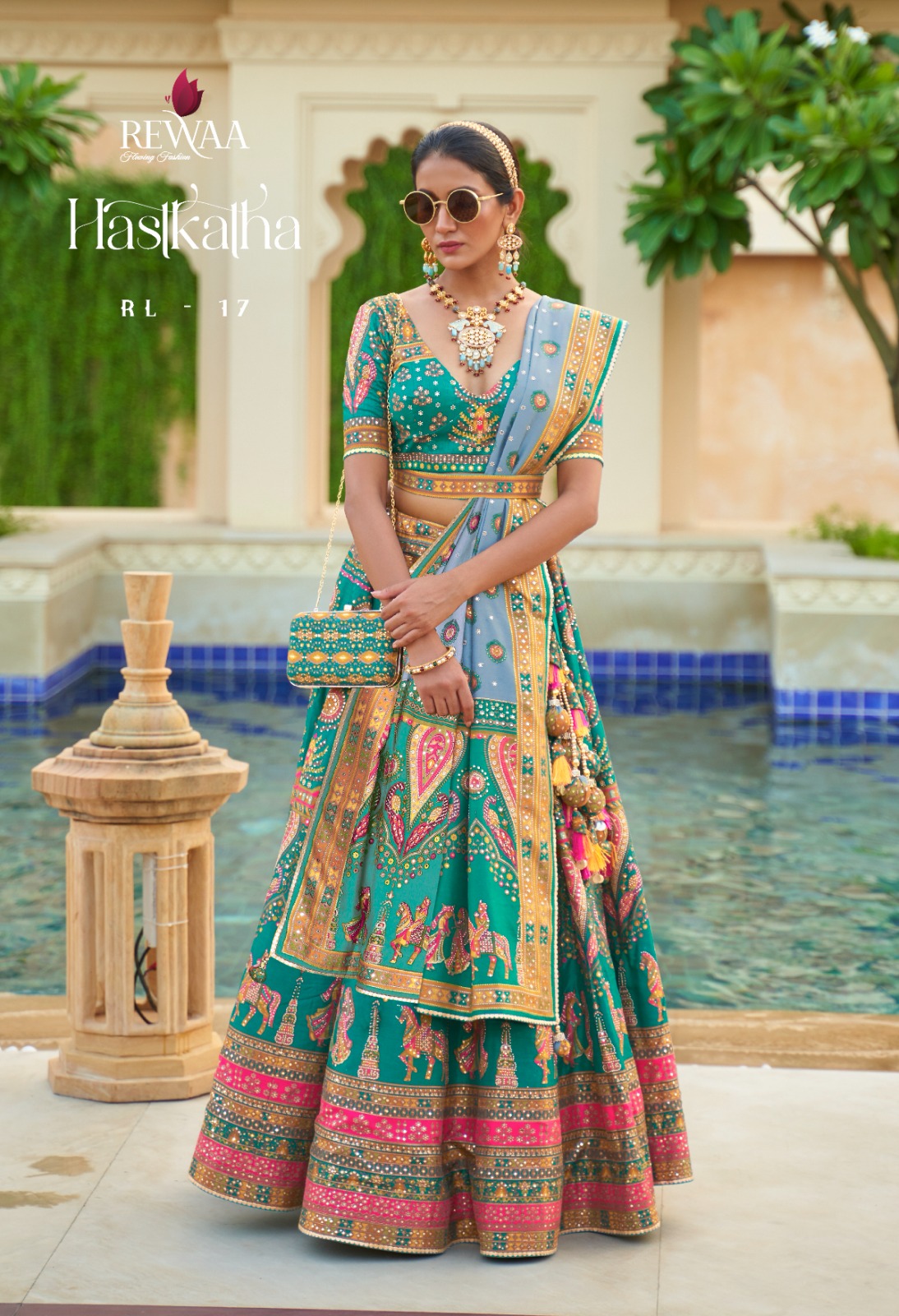 Buy Elegant Pink Designer Lehenga Online in India @Mohey - Mohey for Women