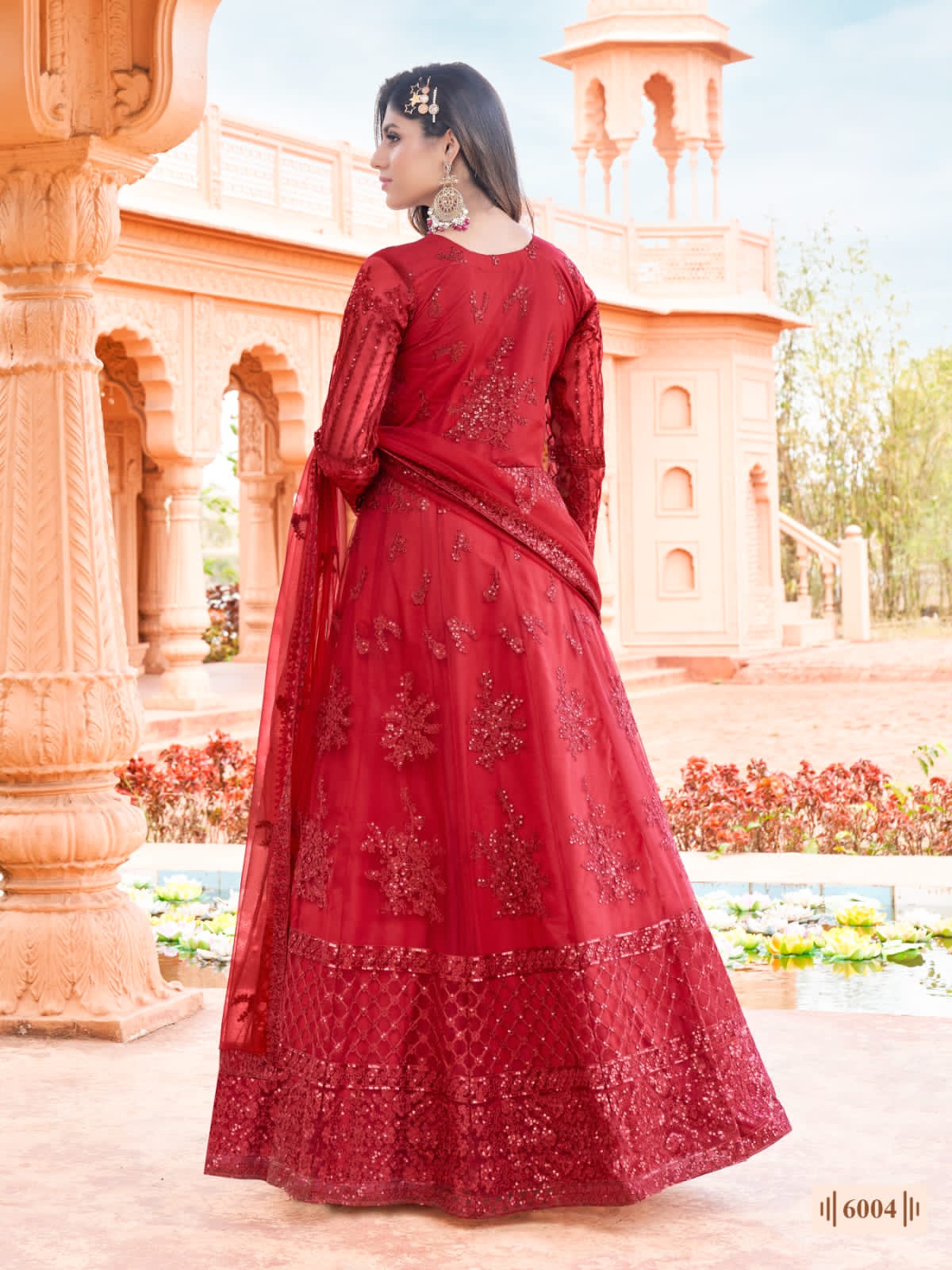 Buy Dollfashion Silk net Gown red (3-4) at Amazon.in