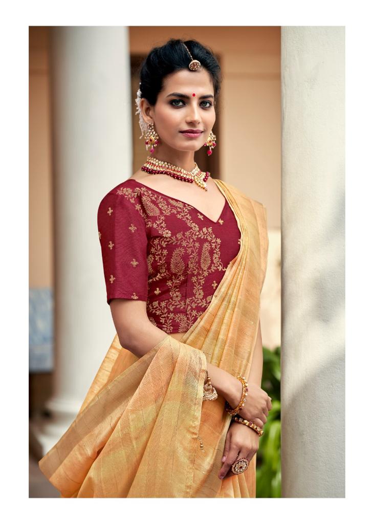 Buy maroon sarees with yellow border in India @ Limeroad