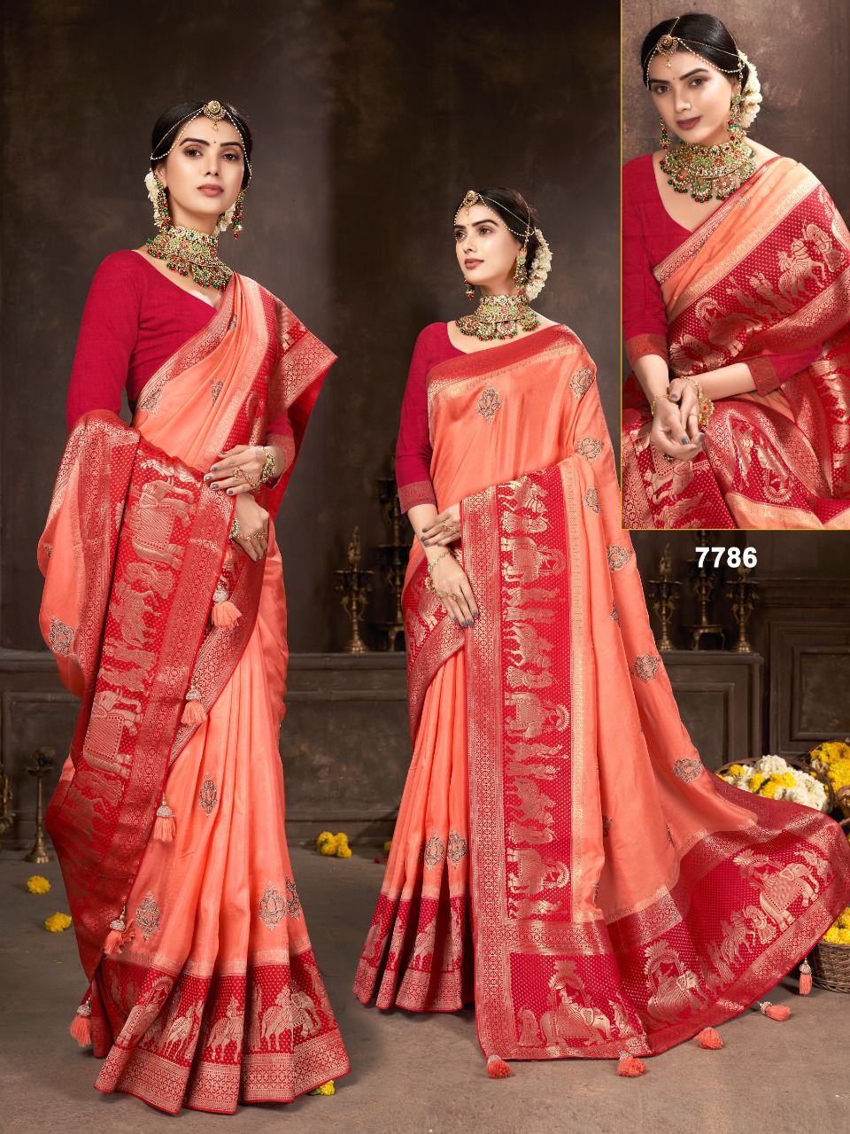 soft linen silk saree in Sarees | Heer Fashion