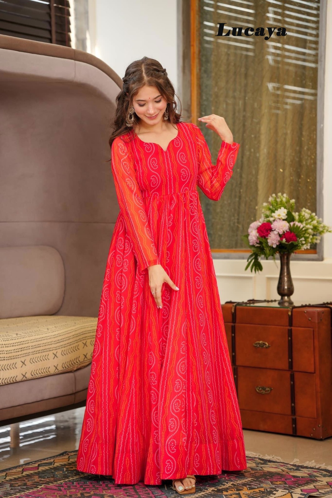 Ethnic Gowns For Women - Buy online trendig partywear ethnic gowns for this  festive season. Designer long kurta for women. - Shop online women fashion,  indo-western, ethnic wear, sari, suits, kurtis, watches,