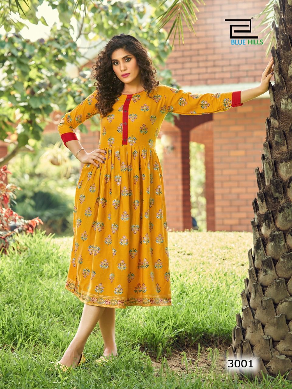 Aradhna present Bandhani Vol 3 Long gown style kurti collection wholesaler