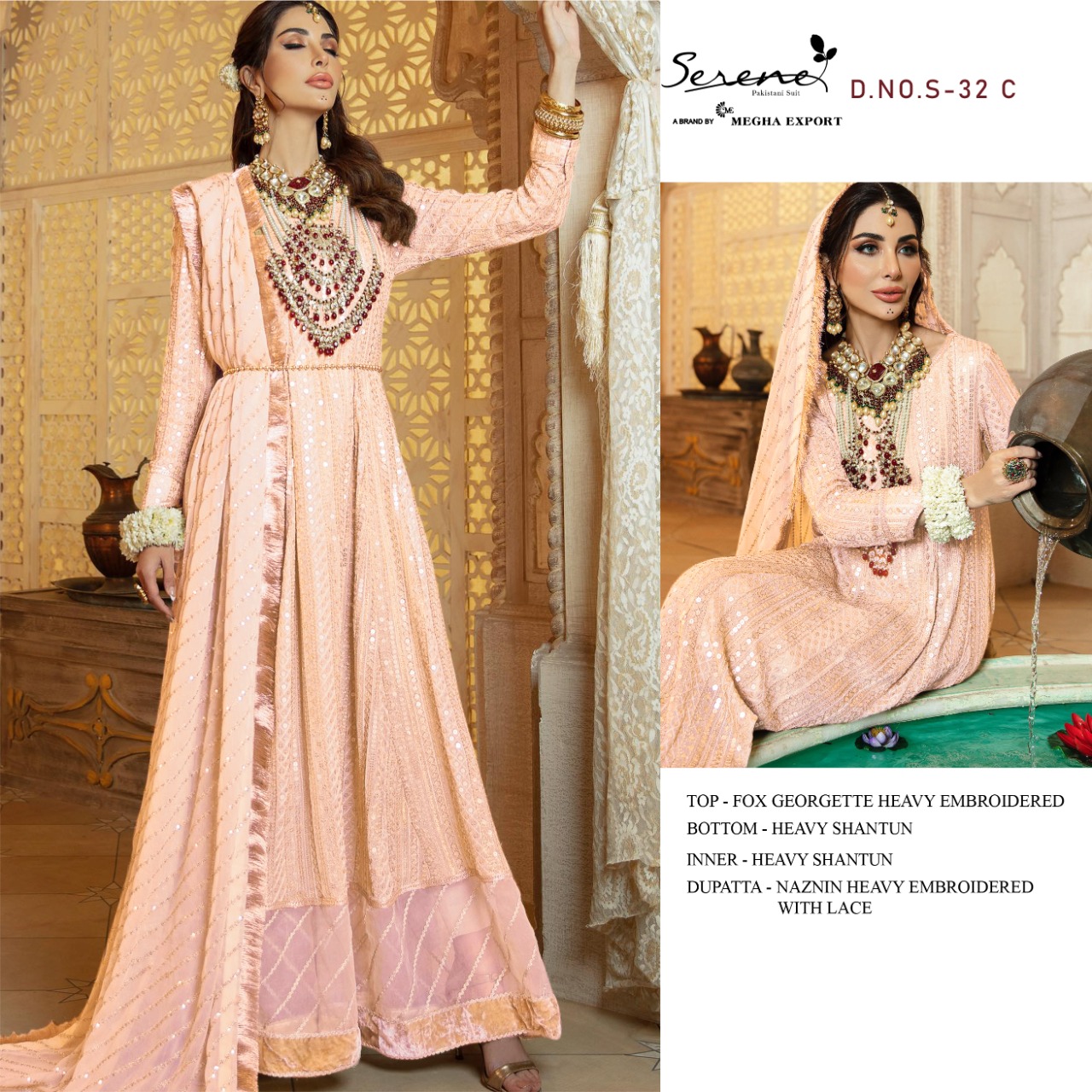 Buttons Gowns Suits and Buttons Gown Style Salwar Kameez Online Shopping