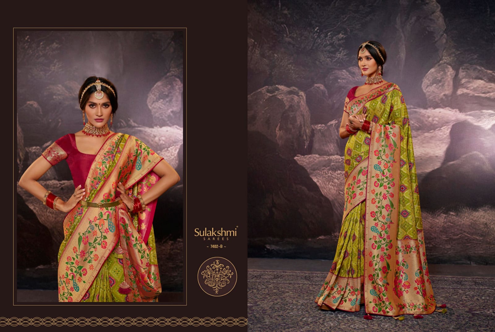 Vipul presents Shubh Laxmi top dyed traditional wear sarees catalog  collection