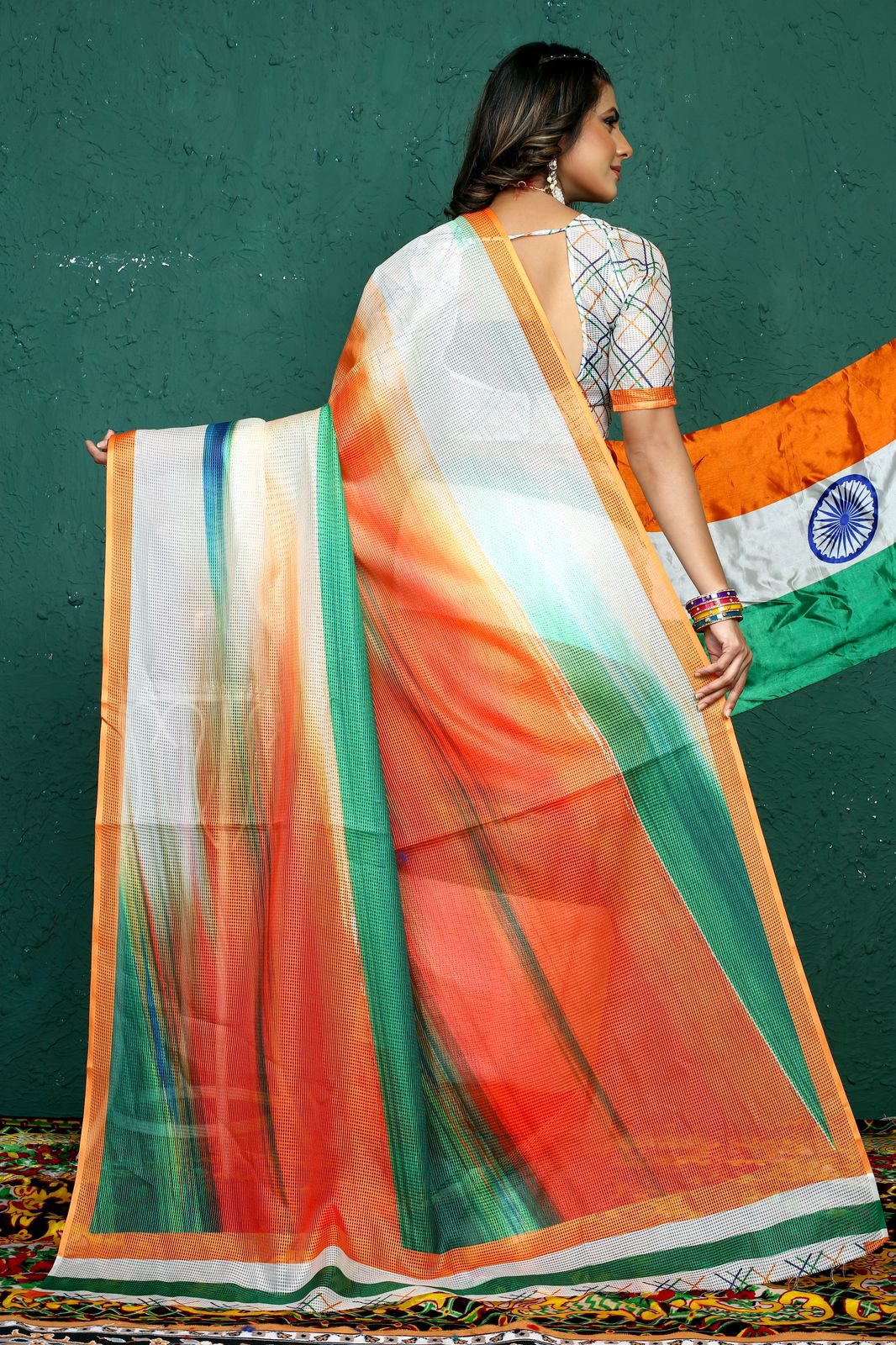 Republic Day Special (I Love My India) Saree – Monamaar
