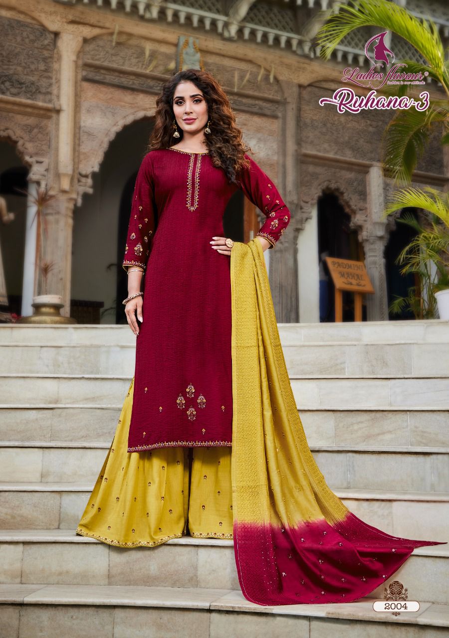 Ruhana Vol 3 By Ladies Flavour Designer Readymade Salwar Suits Ladies  Flavour Wholesale Salwar Kameez Catalog