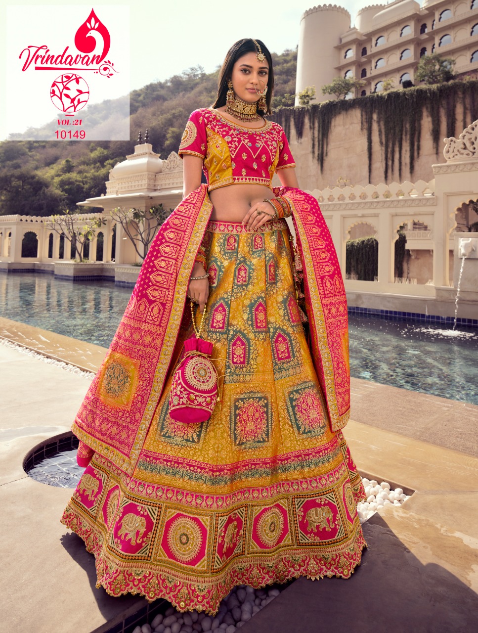 ROYAL PRESENTS ROYAL VOL-27 DNO 1008 - 1013 SERIES INDIAN WOMEN DESIGNER  HEAVY VELVET SILK LEHENGA CHOLI BRIDAL WEDDING FESTIVE ROYAL BRIDE GHAGRA  CHOLI WEAR WHOLESALE COLLECTION 3811