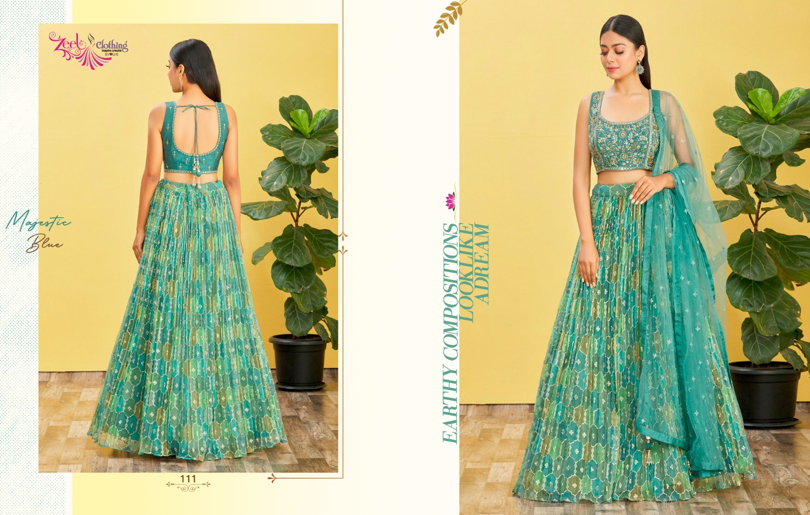 Find Zeel Clothing presents New Catalog of Lehenga Choli: *The Modern Vibes  Vol-2* SKU Rate *78 by Aanvi fab near me | Sagrampura Putli, Surat, Gujarat  | Anar B2B Business App