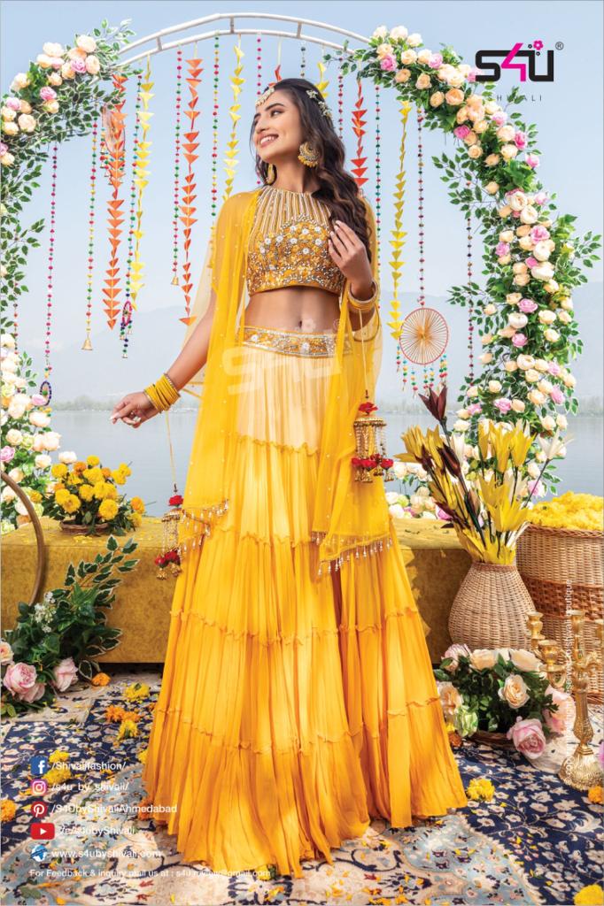 Haldi Wedding Yellow Dress Bride Yellow Dress For Haldi Ceremony
