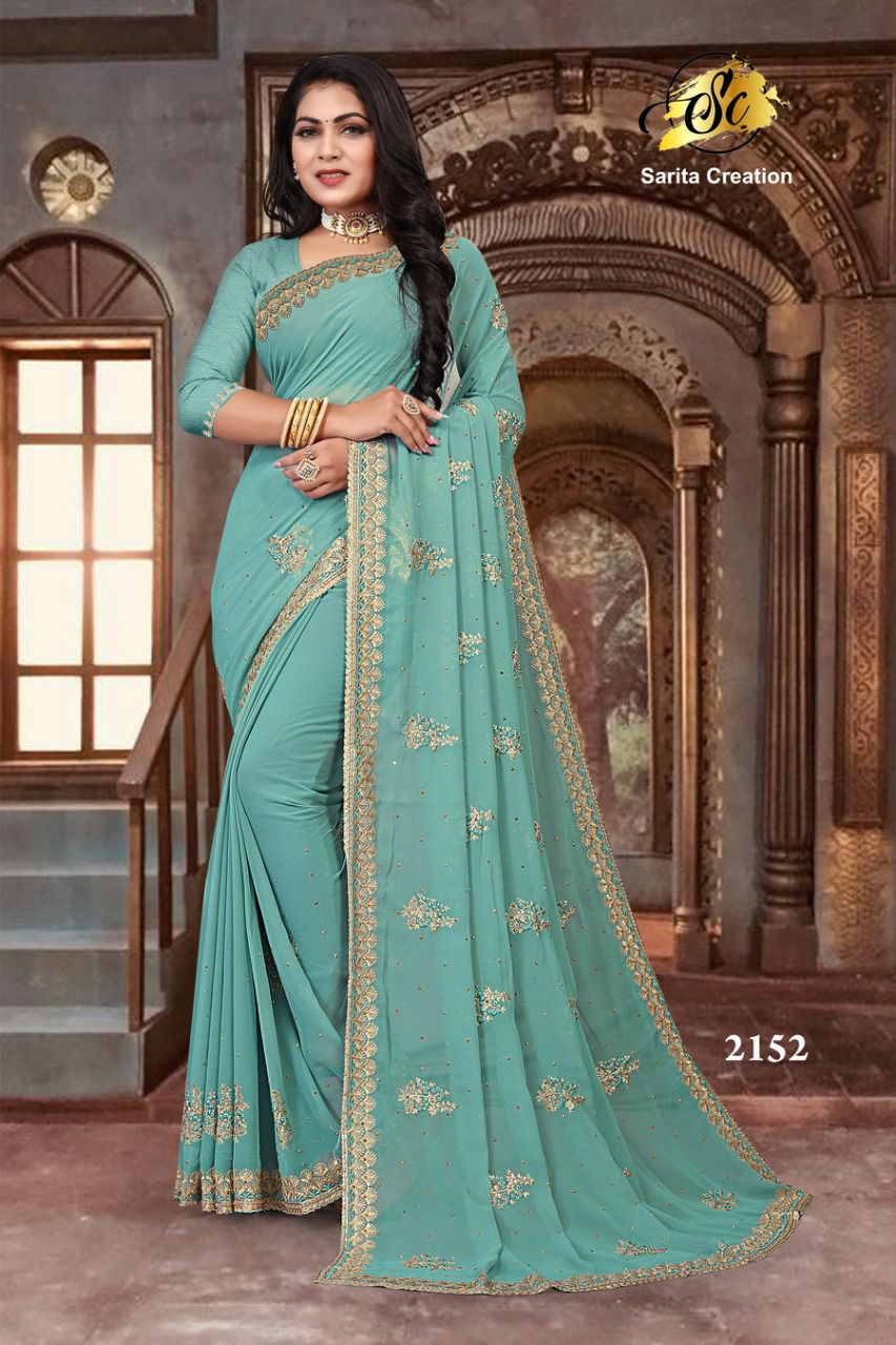 Ethnic boutique - Heavy designer stone work saree 1550+$... | Facebook