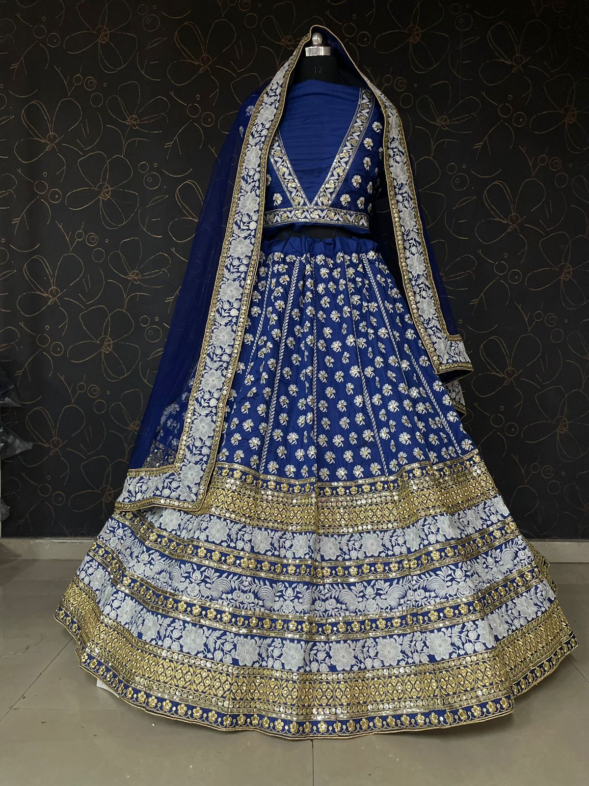 MF Bridal Read Lehenga Choli