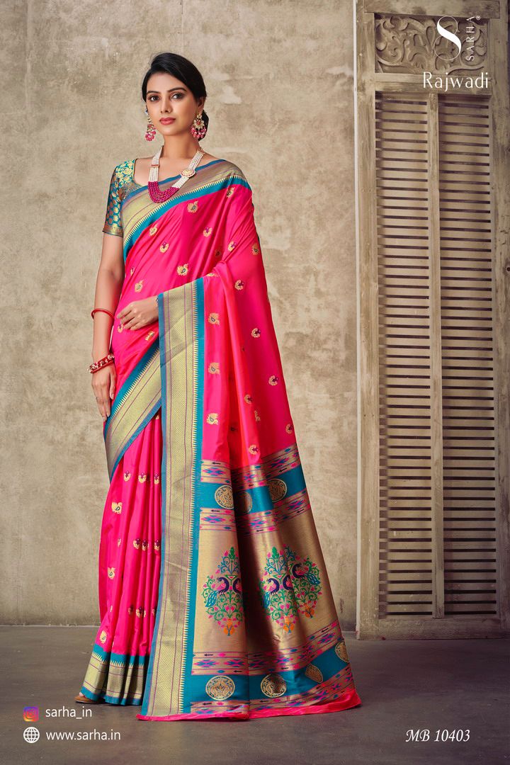 Sangam Prints Aura Silk Vol-2 Cotton Silk Saree ONLINE SHOPPING IN MUMBAI