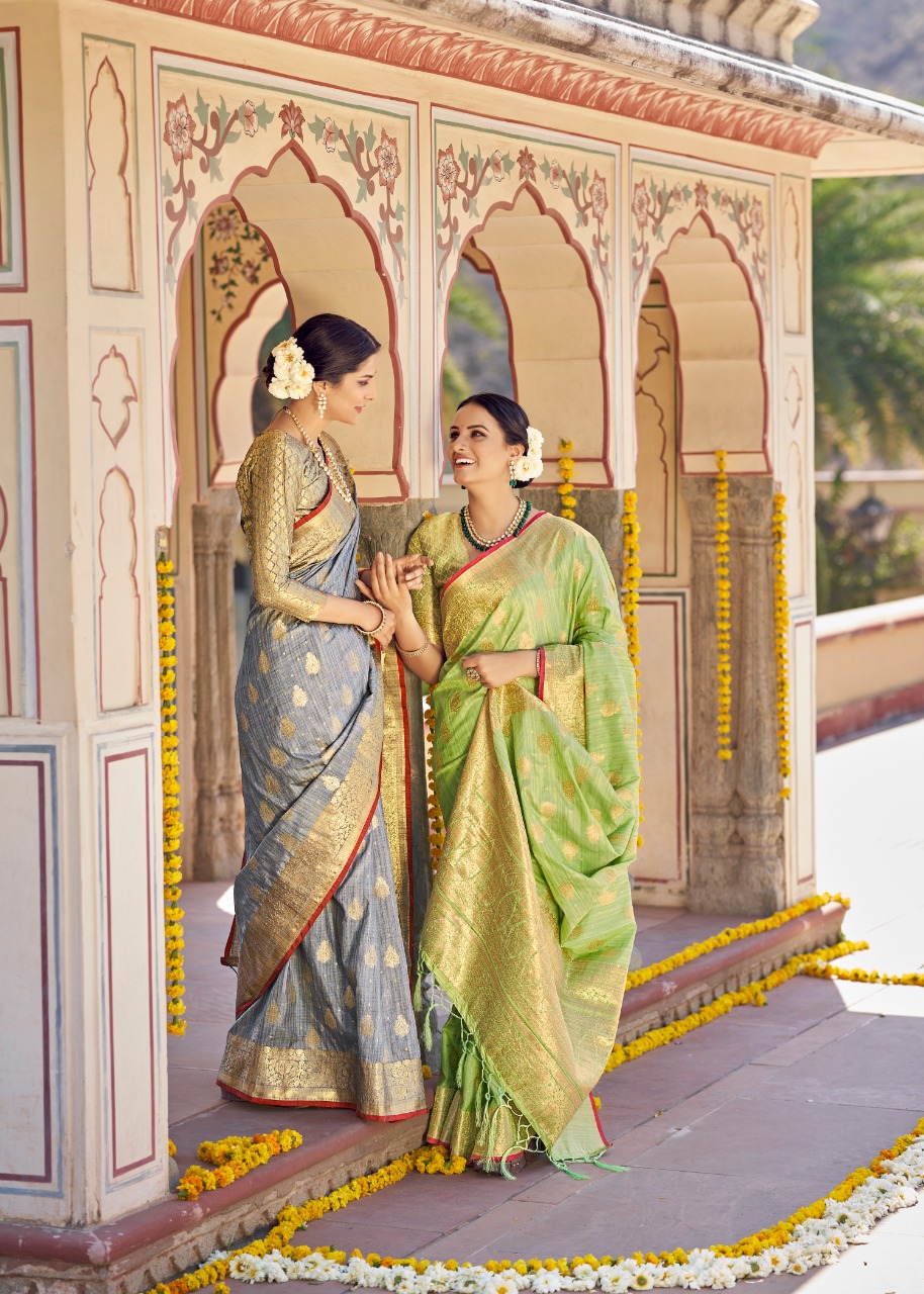 Buy Cute Fellow Woven Kanjivaram Jacquard, Pure Silk Blue Sarees Online @  Best Price In India | Flipkart.com