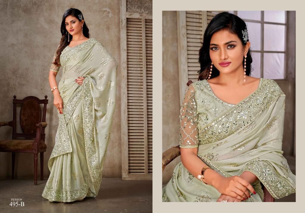 AAB NIDHHI AGERWAL SOFT LICHI SILK NEW BEAUTIFUL FANCY STYLISH LATEST  CLASSY RICH ATTRACTIVE UNIQUE DESIGN SAREES BEST QUALITY CATALOG AT BEST  RATE IN GUJRAT AUSTRALIA SINGAPORE - Reewaz International | Wholesaler