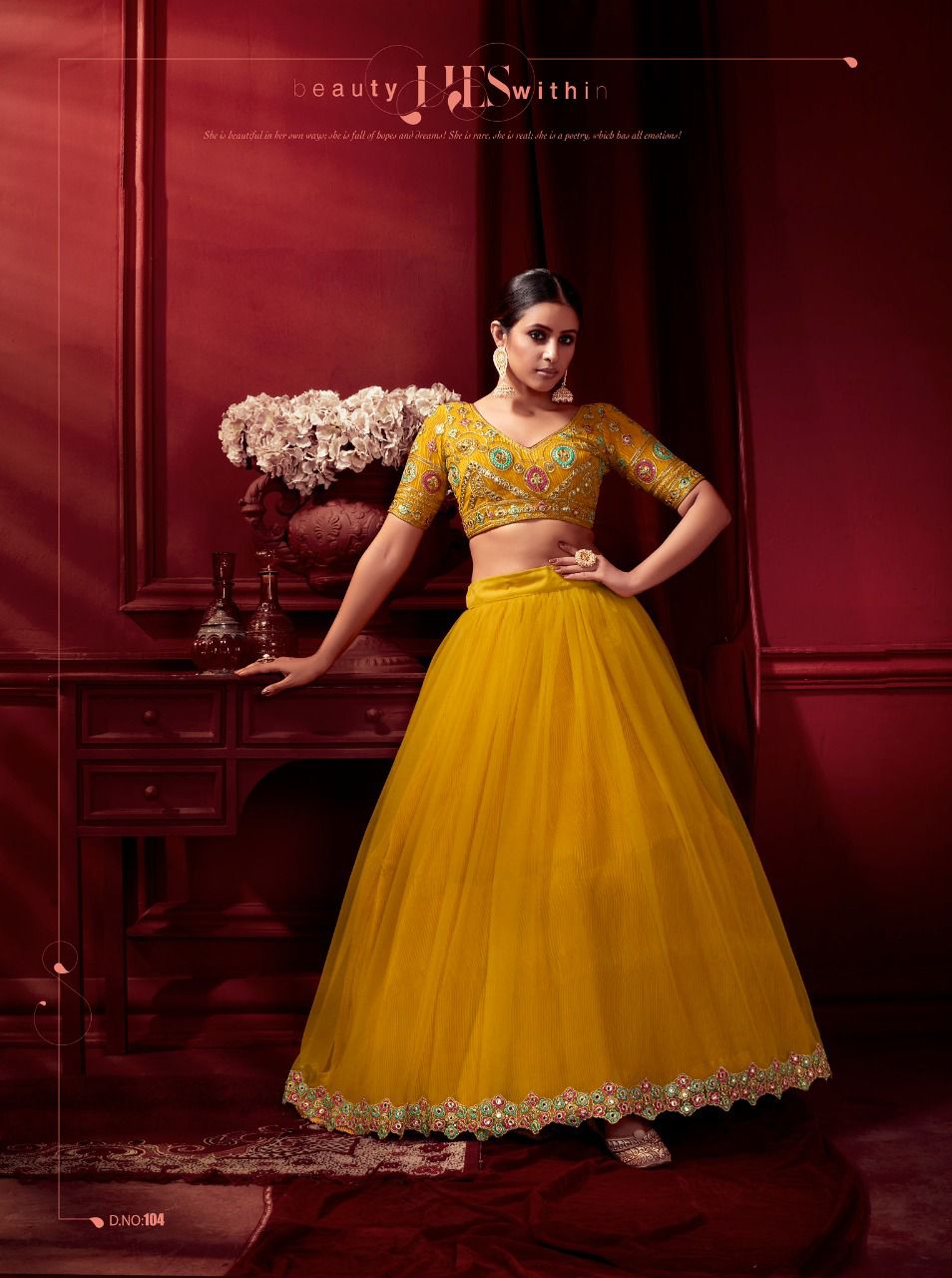 Buy Fashion Dream Girls Satin Peplum Style Printed Readymade Lehenga Choli(Yellow_3-4)  at Amazon.in