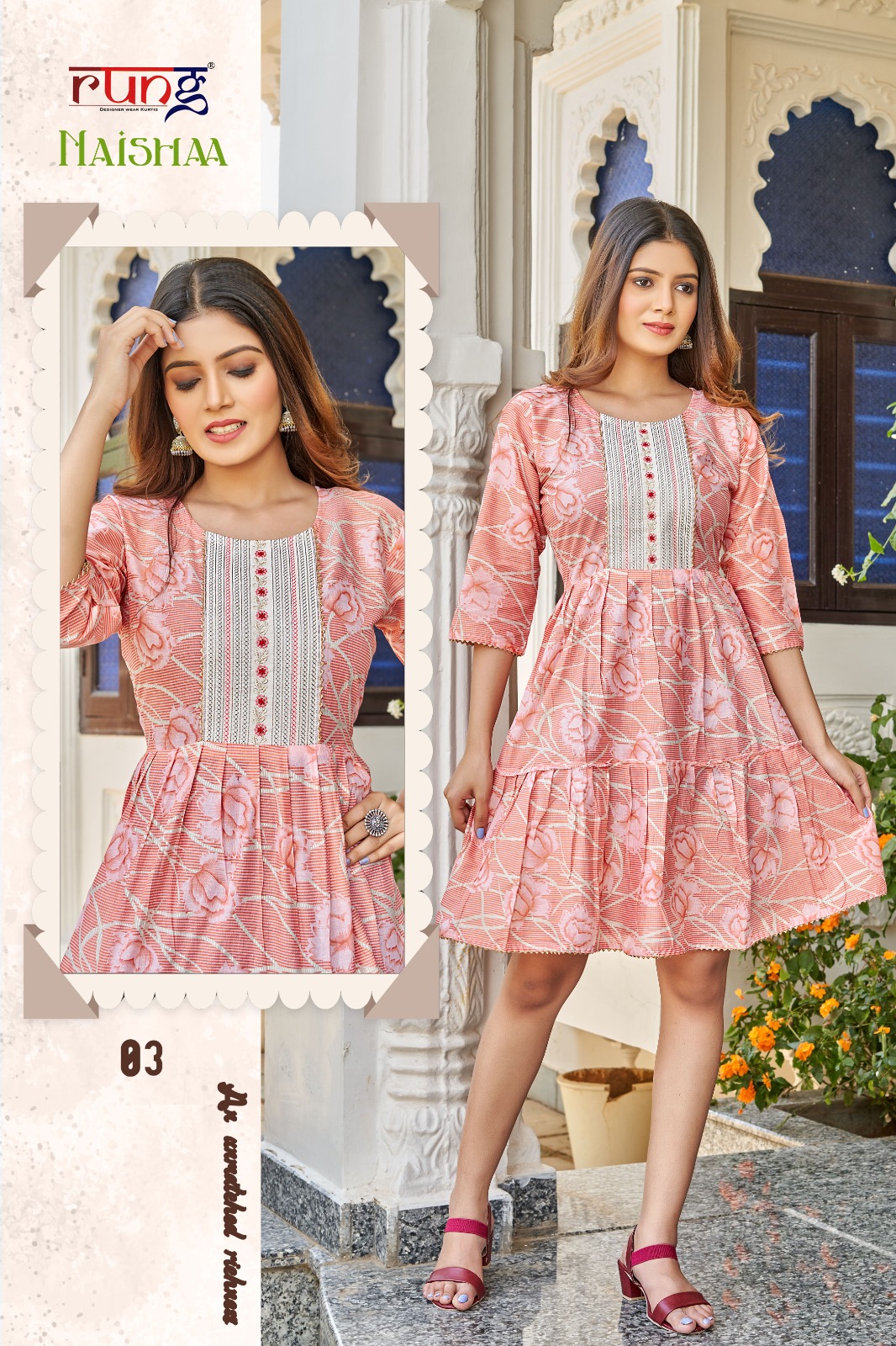 Pure Cotton Kantha Fabric Short Kurti in prints – Anhad Fashions