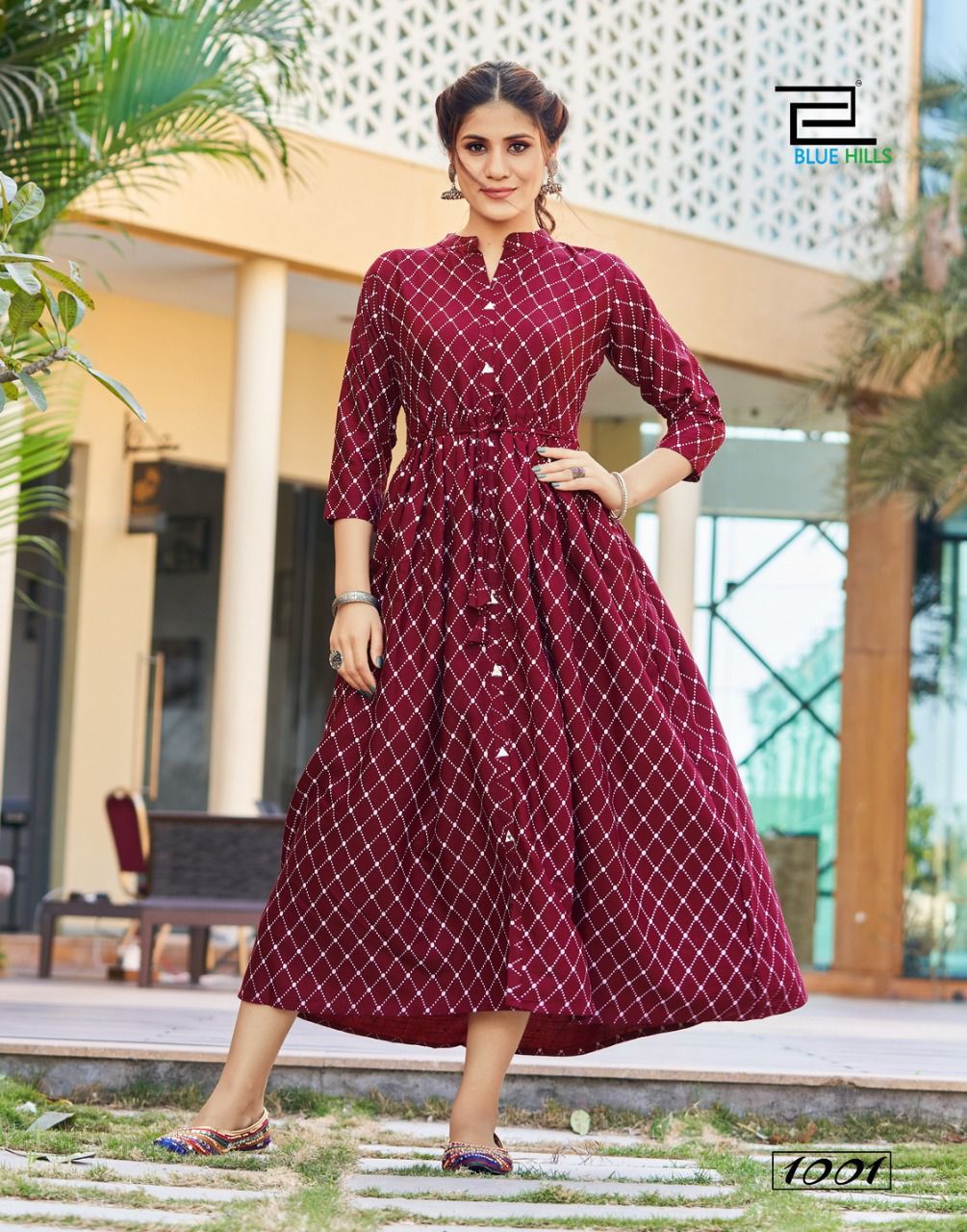 BELT VOL 10 BY MITTOO BRAND HEAVY RAYON WITH FANCY PRINT FROCK STYLE KURTI  WITH BELT WHOLESALER AND DEALER