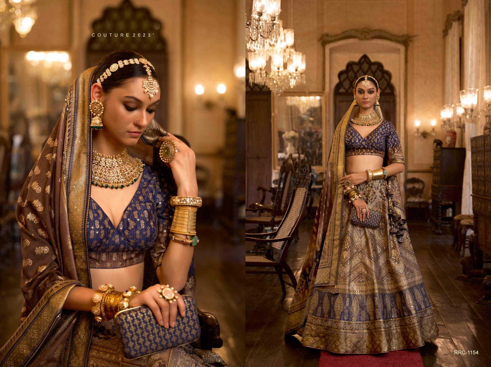 Dulhan in Red Lehenga Elegance: Sabyasachi-Inspired Royal Baggi Collection  at Rs 17500.00 | शादी का लहंगा - JMS Studio, Surat | ID: 2853090440191