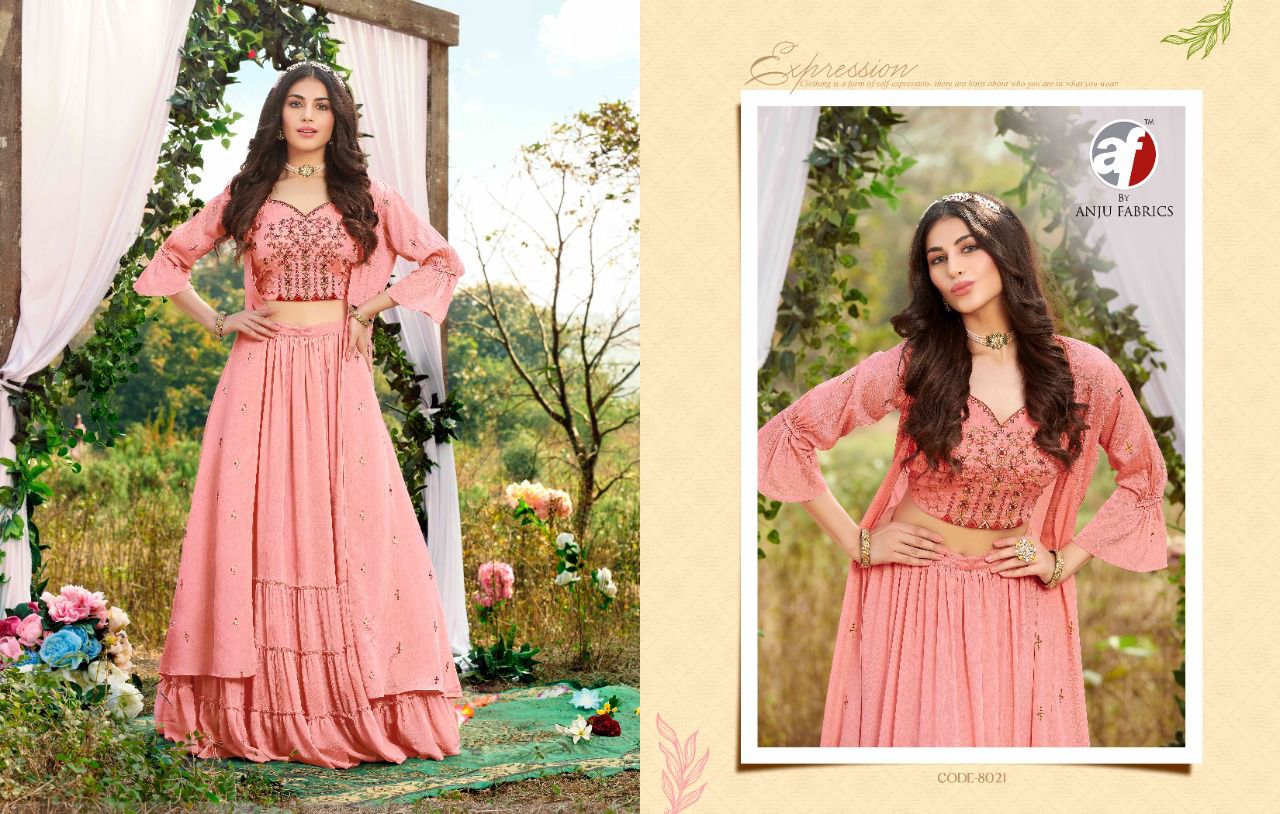 La Fashion By Anju Fabric Designer Partywear Indo Western