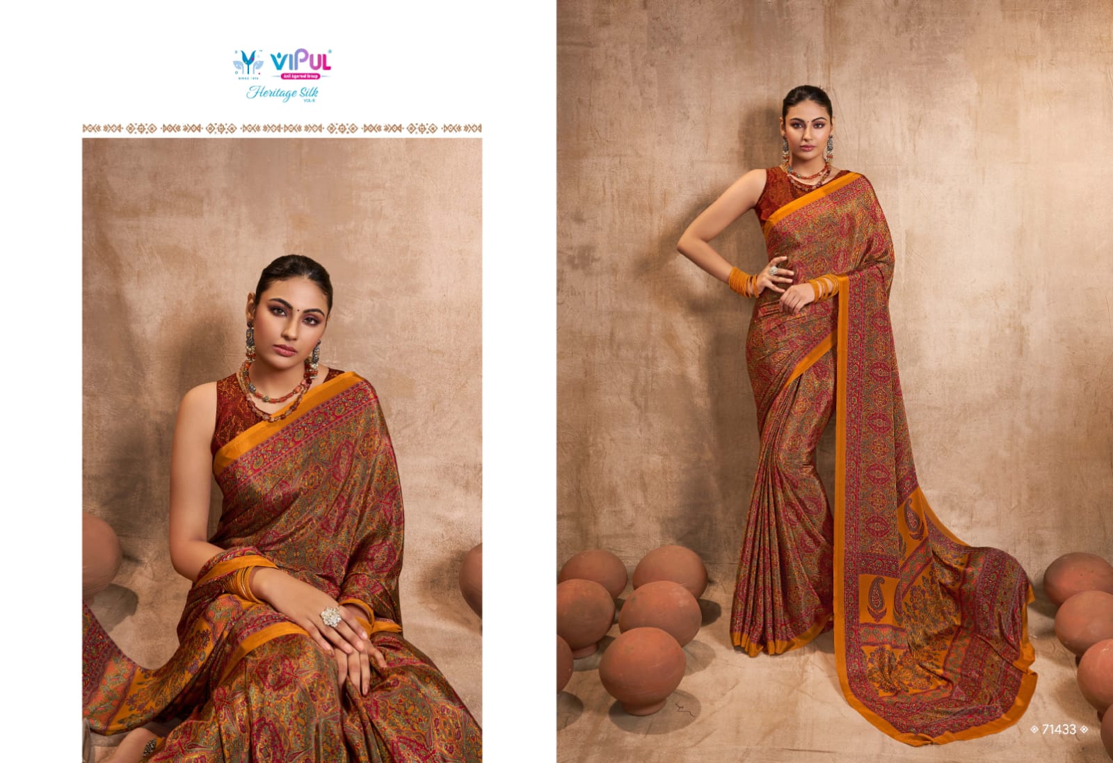 Vipul Saree Gaji Silk Patola Saree in India with Price