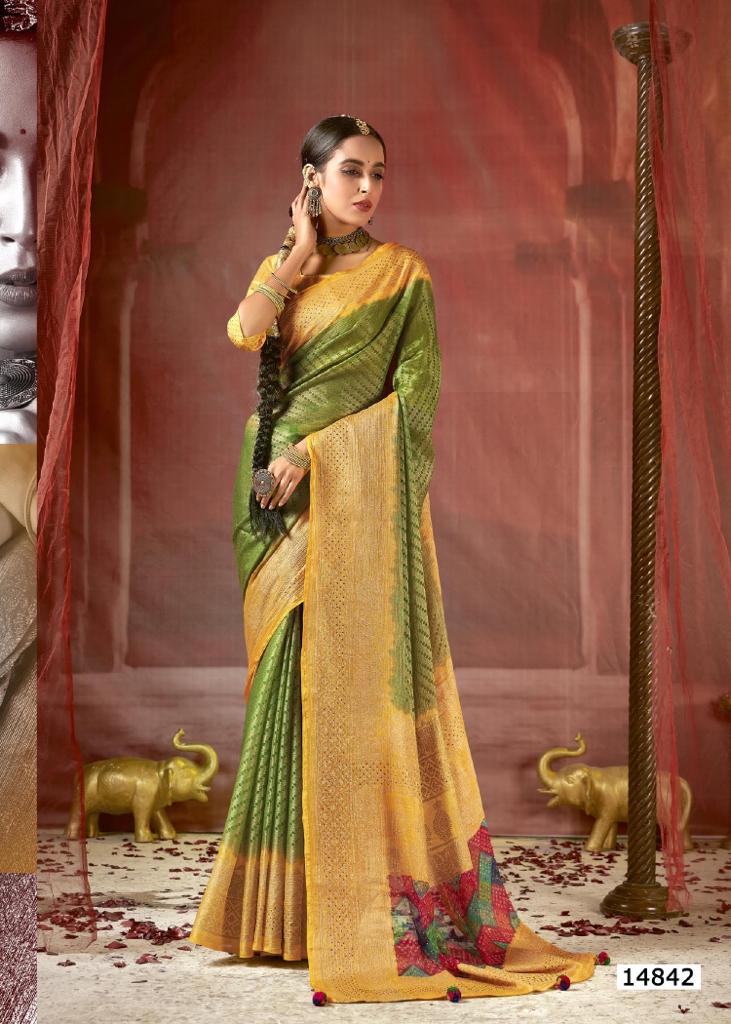 Printed Party Wear Brasso Saree, 6.3 m (with blouse piece) at Rs 490/piece  in Surat