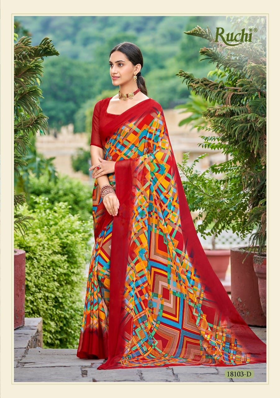 Buy online Women's Multi Colored Saree from ethnic wear for Women by Laxmipati  Sarees , Generic Sarees for ₹2999 at 40% off | 2024 Limeroad.com