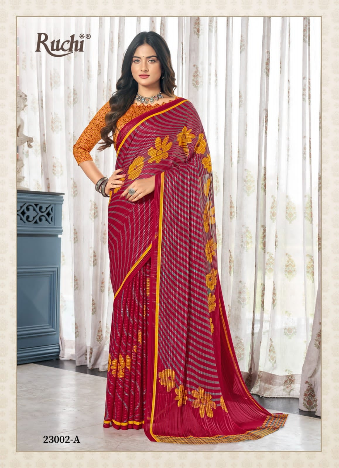 Sangam Red Carpet 1 latest fancy Designer Casual Wear Linen Cotton Sarees  Collection - The Ethnic World