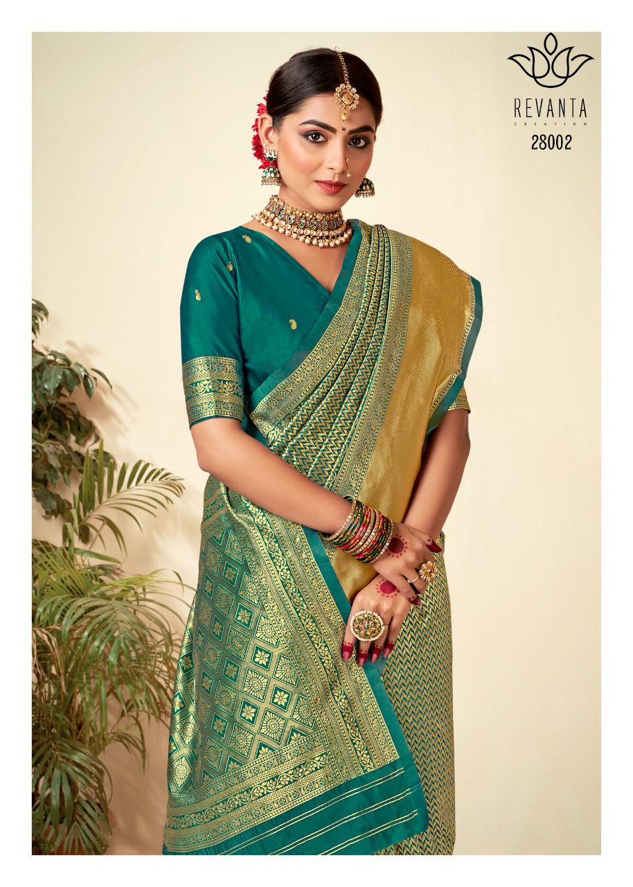 Kalyan Silks on X: Bottle Green Satin Silk #DesignerSaree Shop
