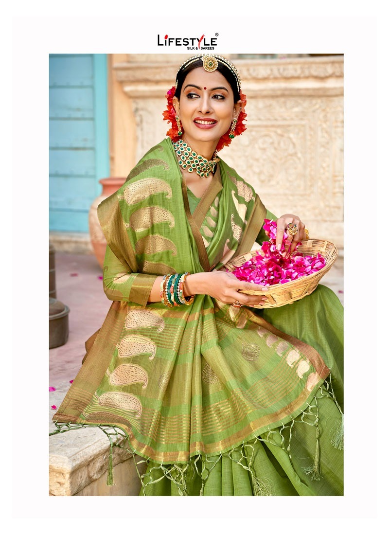 Chanderi Cotton Silk Saree at Best Price in Surat | Darpani