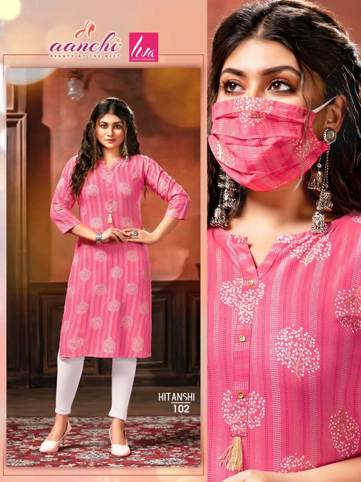 Aayaa Vol 2 Designer Festive Wear Kurti With Bottom : Textilecatalog