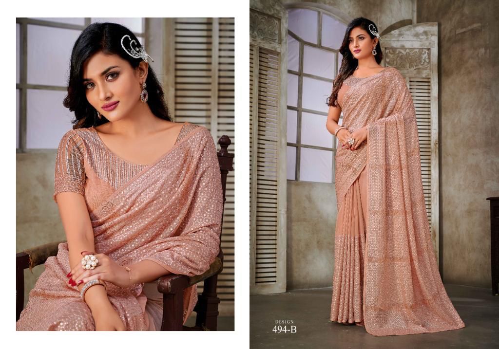 Saroj Rolex Party Wear Sarees wholesale saree catalog | Party wear sarees,  Saree designs, Party wear