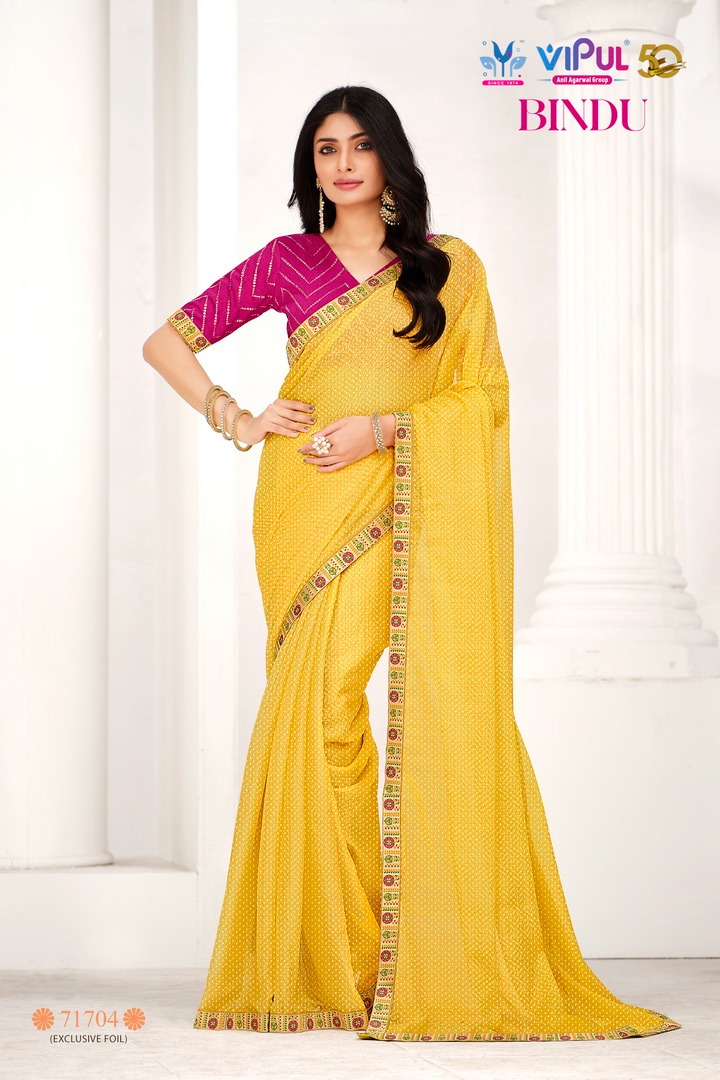 Vipul Makai Silk Fancy Silk Exclusive Saree Catalog Exporter