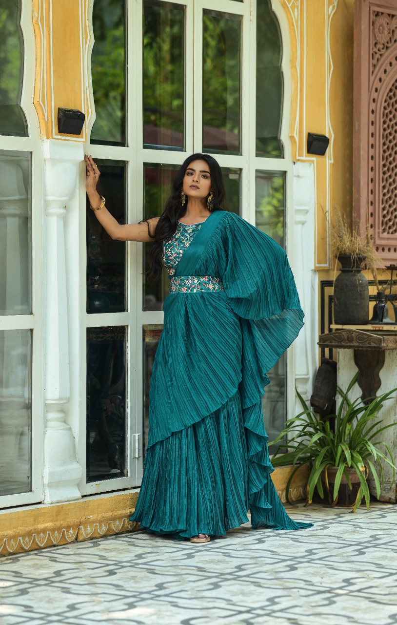Buy Readymade Saree Party Wear for Women Online from India's Luxury  Designers 2024