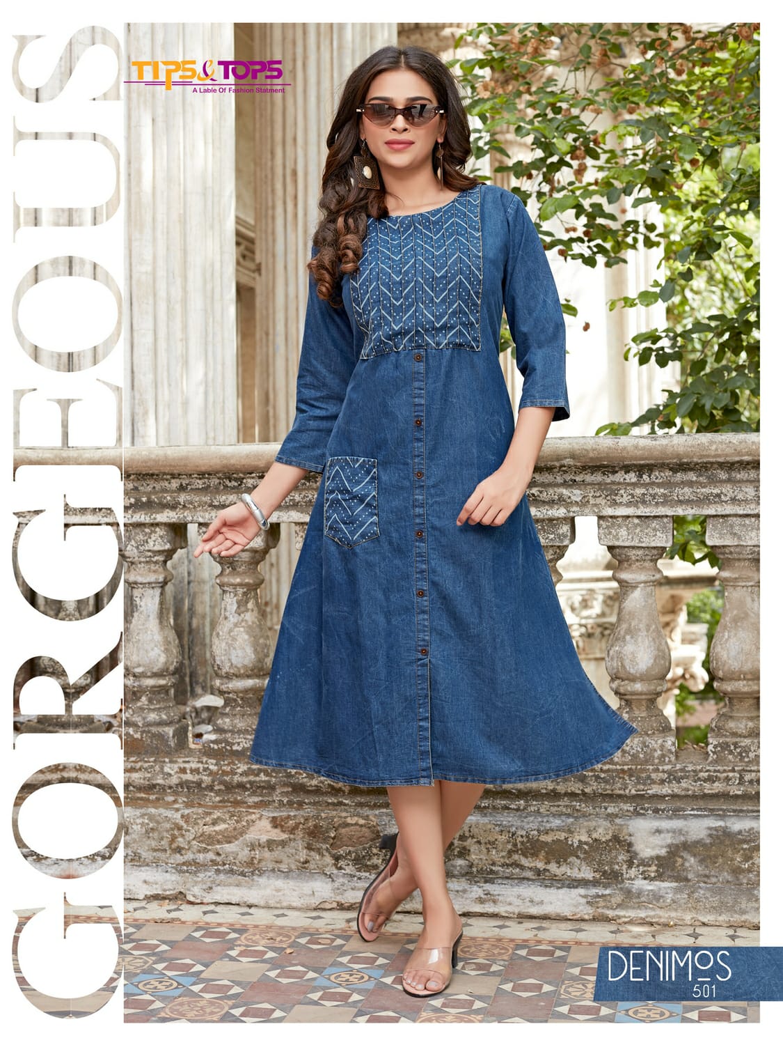 Casual Wear Ladies Navy Blue Rayon Embroidered Short Kurti, Size: M - XXL,  Wash Care: Machine wash at Rs 325/piece in Jabalpur
