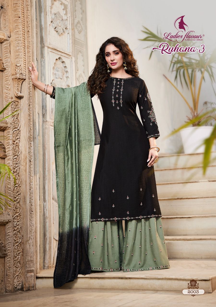 Ruhana Vol 3 By Ladies Flavour Designer Readymade Salwar Suits Ladies  Flavour Wholesale Salwar Kameez Catalog