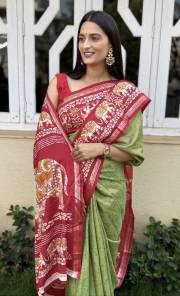 MIRA BELA  SUPER CRAPE SILK SAREE JACQUARD SAREE