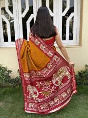 MIRA BELA  SUPER CRAPE SILK SAREE JACQUARD SAREE