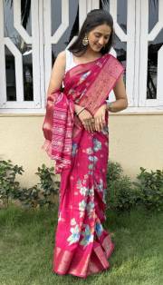 MIRA BELA  DOLA SILK JACQARD BUTTI ALL OVER