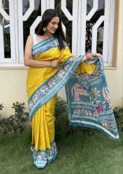 MIRA BELA  SUPER CRAPE SILK SAREE JACQUARD SAREE