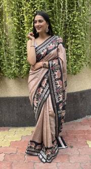 MIRA BELA  SUPER CRAPE SILK SAREE JACQUARD SAREE