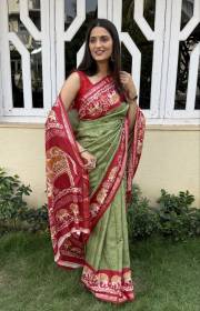 MIRA BELA  SUPER CRAPE SILK SAREE JACQUARD SAREE