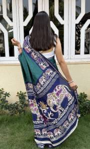 MIRA BELA  SUPER CRAPE SILK SAREE JACQUARD SAREE