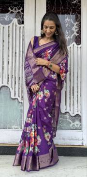 MIRA BELA  DOLA SILK JACQARD BUTTI ALL OVER