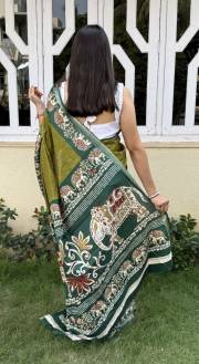 MIRA BELA  SUPER CRAPE SILK SAREE JACQUARD SAREE