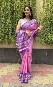 MIRA BELA  SUPER CRAPE SILK SAREE JACQUARD SAREE