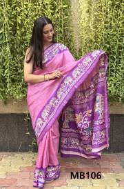 MIRA BELA  SUPER CRAPE SILK SAREE JACQUARD SAREE