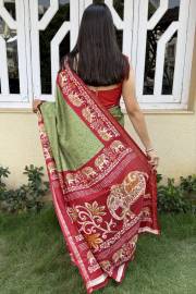 MIRA BELA  SUPER CRAPE SILK SAREE JACQUARD SAREE